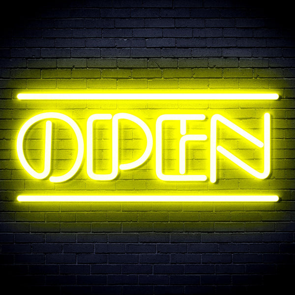 ADVPRO OPEN Sign Ultra-Bright LED Neon Sign fnu0319 - Yellow