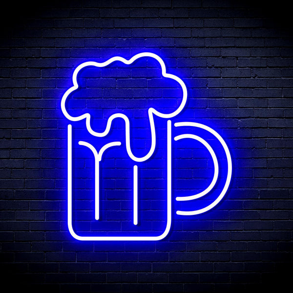 ADVPRO Beer Mug Ultra-Bright LED Neon Sign fnu0320 - Blue