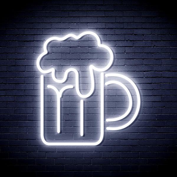 ADVPRO Beer Mug Ultra-Bright LED Neon Sign fnu0320 - White