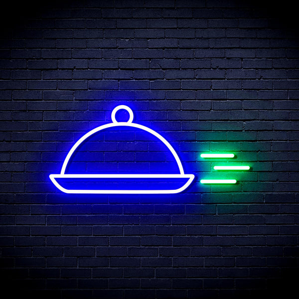 ADVPRO Dishes Ultra-Bright LED Neon Sign fnu0322 - Green & Blue