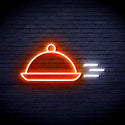 ADVPRO Dishes Ultra-Bright LED Neon Sign fnu0322 - White & Orange