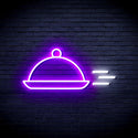 ADVPRO Dishes Ultra-Bright LED Neon Sign fnu0322 - White & Purple