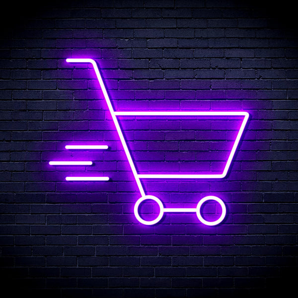 ADVPRO Shopping Cart Ultra-Bright LED Neon Sign fnu0324 - Purple