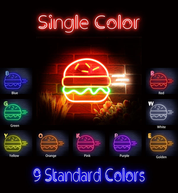 ADVPRO Hamburger Ultra-Bright LED Neon Sign fnu0326 - Classic