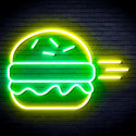 ADVPRO Hamburger Ultra-Bright LED Neon Sign fnu0326 - Green & Yellow