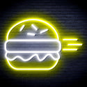 ADVPRO Hamburger Ultra-Bright LED Neon Sign fnu0326 - White & Yellow