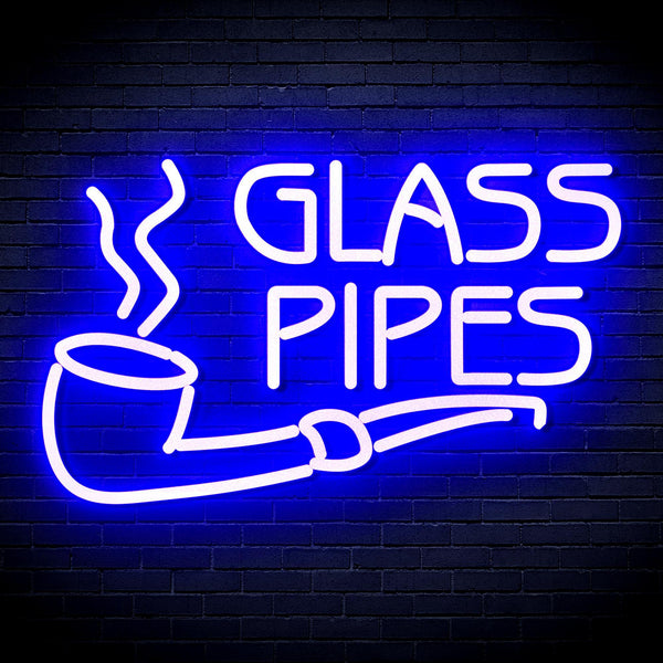 ADVPRO Glass Pipes Ultra-Bright LED Neon Sign fnu0329 - Blue