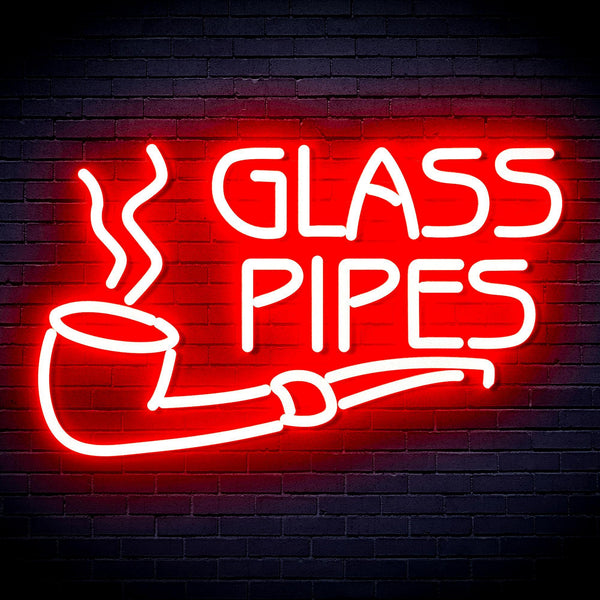 ADVPRO Glass Pipes Ultra-Bright LED Neon Sign fnu0329 - Red