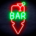 ADVPRO Bar and Down Arrow Ultra-Bright LED Neon Sign fnu0330 - Green & Red