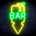 ADVPRO Bar and Down Arrow Ultra-Bright LED Neon Sign fnu0330 - Green & Yellow