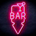 ADVPRO Bar and Down Arrow Ultra-Bright LED Neon Sign fnu0330 - Pink