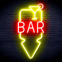 ADVPRO Bar and Down Arrow Ultra-Bright LED Neon Sign fnu0330 - Red & Yellow