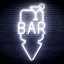 ADVPRO Bar and Down Arrow Ultra-Bright LED Neon Sign fnu0330 - White