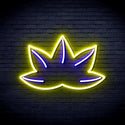ADVPRO Mariguana Ultra-Bright LED Neon Sign fnu0331 - Blue & Yellow