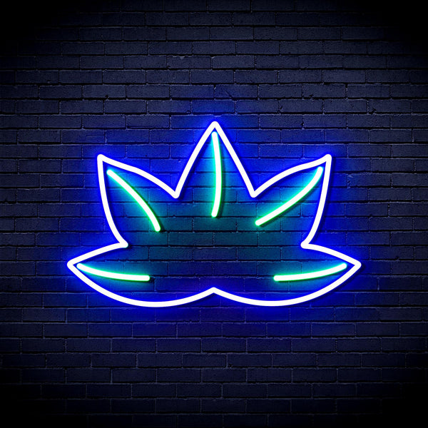 ADVPRO Mariguana Ultra-Bright LED Neon Sign fnu0331 - Green & Blue