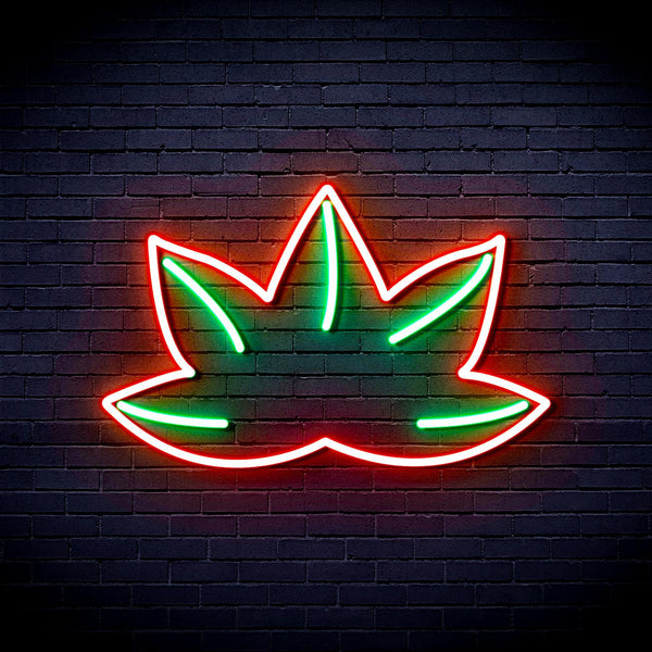 ADVPRO Mariguana Ultra-Bright LED Neon Sign fnu0331 - Green & Red