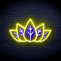 ADVPRO Mariguana Ultra-Bright LED Neon Sign fnu0332 - Blue & Yellow