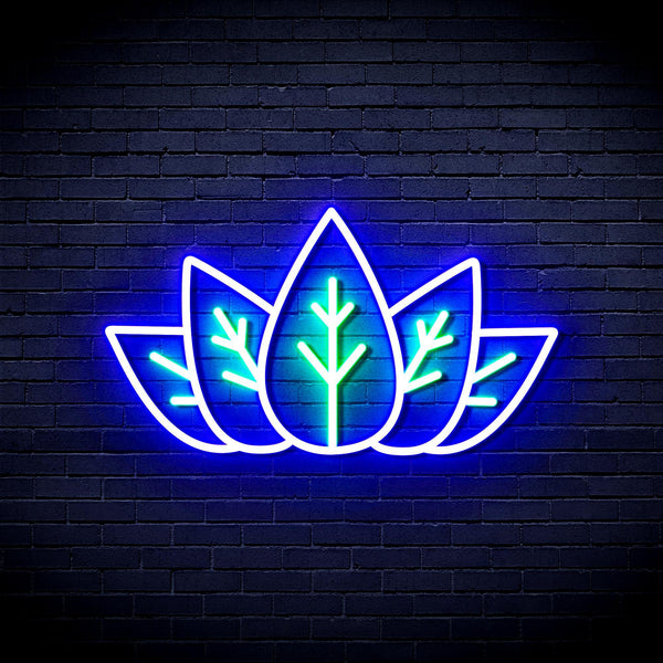 ADVPRO Mariguana Ultra-Bright LED Neon Sign fnu0332 - Green & Blue