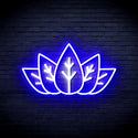 ADVPRO Mariguana Ultra-Bright LED Neon Sign fnu0332 - White & Blue