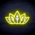 ADVPRO Mariguana Ultra-Bright LED Neon Sign fnu0332 - White & Yellow