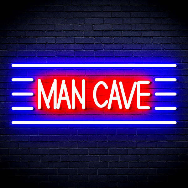 ADVPRO Man Cave Ultra-Bright LED Neon Sign fnu0333 - Blue & Red