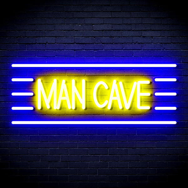 ADVPRO Man Cave Ultra-Bright LED Neon Sign fnu0333 - Blue & Yellow