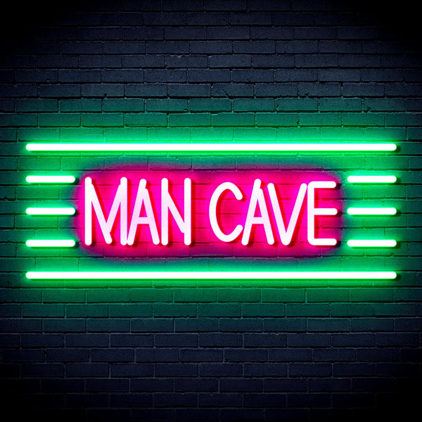 ADVPRO Man Cave Ultra-Bright LED Neon Sign fnu0333 - Green & Pink