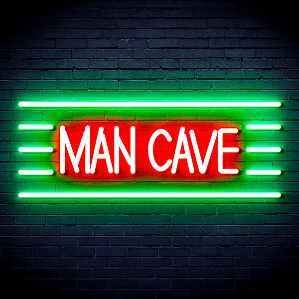 ADVPRO Man Cave Ultra-Bright LED Neon Sign fnu0333 - Green & Red
