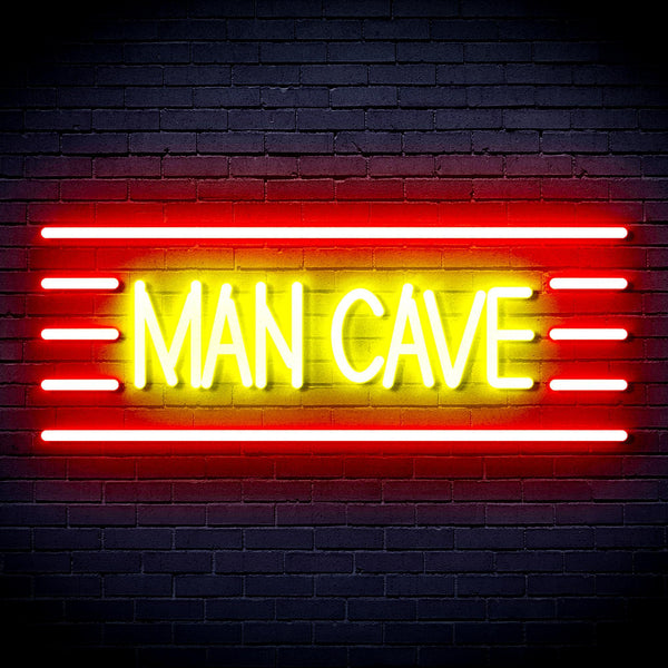 ADVPRO Man Cave Ultra-Bright LED Neon Sign fnu0333 - Red & Yellow