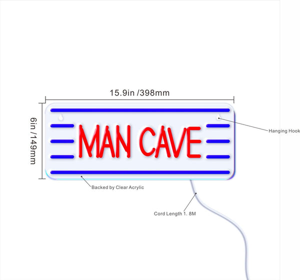ADVPRO Man Cave Ultra-Bright LED Neon Sign fnu0333 - Size