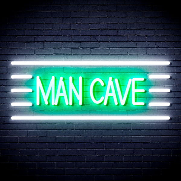 ADVPRO Man Cave Ultra-Bright LED Neon Sign fnu0333 - White & Green
