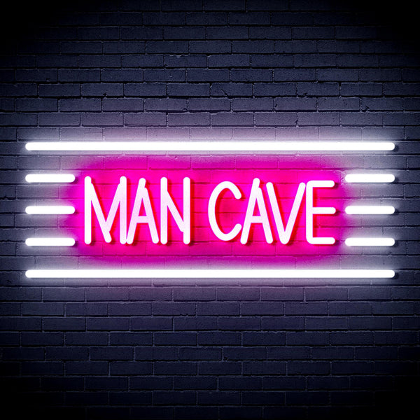 ADVPRO Man Cave Ultra-Bright LED Neon Sign fnu0333 - White & Pink