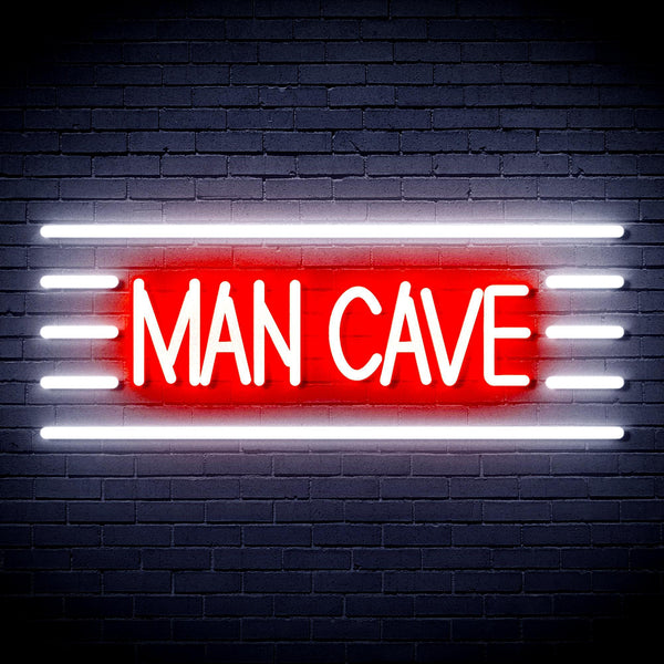 ADVPRO Man Cave Ultra-Bright LED Neon Sign fnu0333 - White & Red