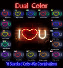 ADVPRO I Love You Ultra-Bright LED Neon Sign fnu0336 - Dual-Color