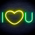 ADVPRO I Love You Ultra-Bright LED Neon Sign fnu0336 - Green & Yellow