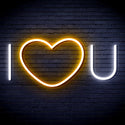 ADVPRO I Love You Ultra-Bright LED Neon Sign fnu0336 - White & Golden Yellow
