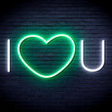 ADVPRO I Love You Ultra-Bright LED Neon Sign fnu0336 - White & Green