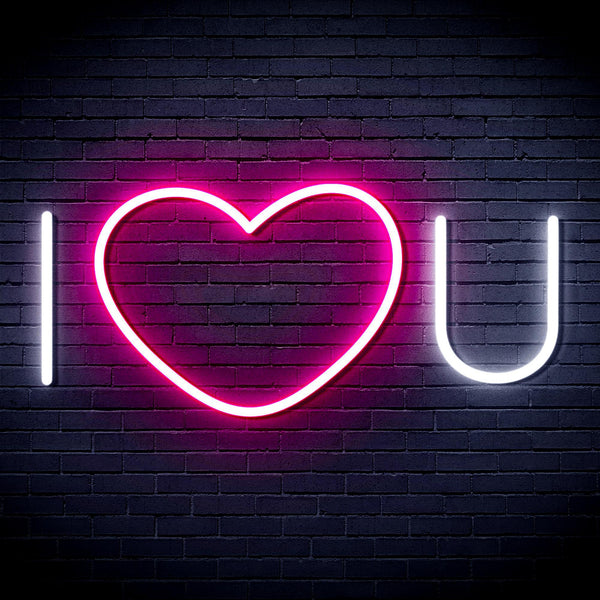 ADVPRO I Love You Ultra-Bright LED Neon Sign fnu0336 - White & Pink