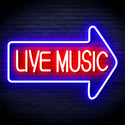 ADVPRO Live Music Ultra-Bright LED Neon Sign fnu0337 - Blue & Red