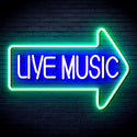 ADVPRO Live Music Ultra-Bright LED Neon Sign fnu0337 - Green & Blue