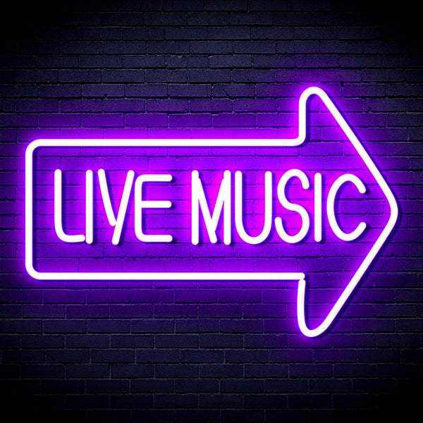 ADVPRO Live Music Ultra-Bright LED Neon Sign fnu0337 - Purple