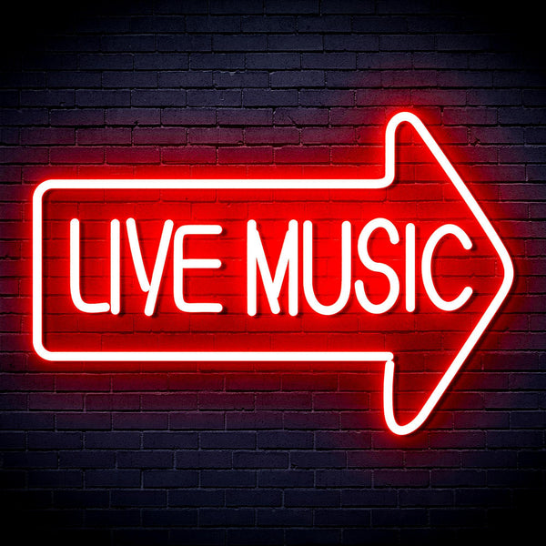 ADVPRO Live Music Ultra-Bright LED Neon Sign fnu0337 - Red
