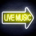 ADVPRO Live Music Ultra-Bright LED Neon Sign fnu0337 - White & Yellow