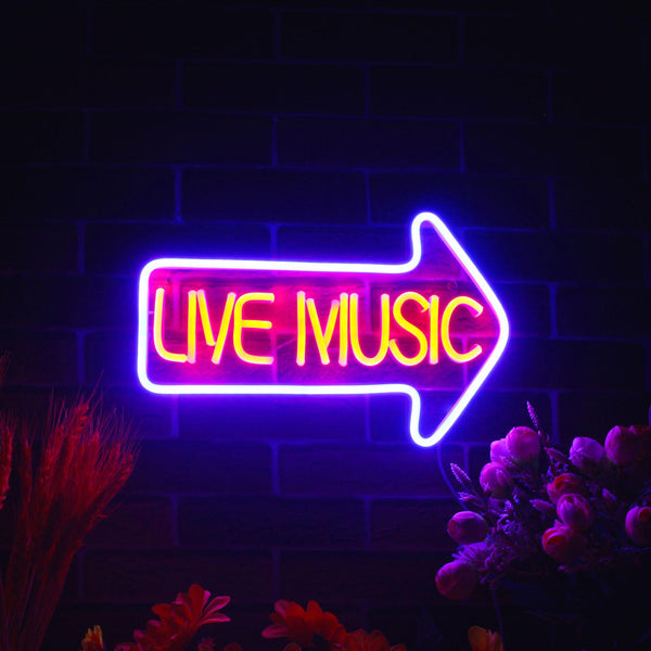 ADVPRO Live Music Ultra-Bright LED Neon Sign fnu0337