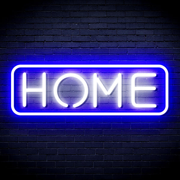 ADVPRO Home Ultra-Bright LED Neon Sign fnu0341 - White & Blue