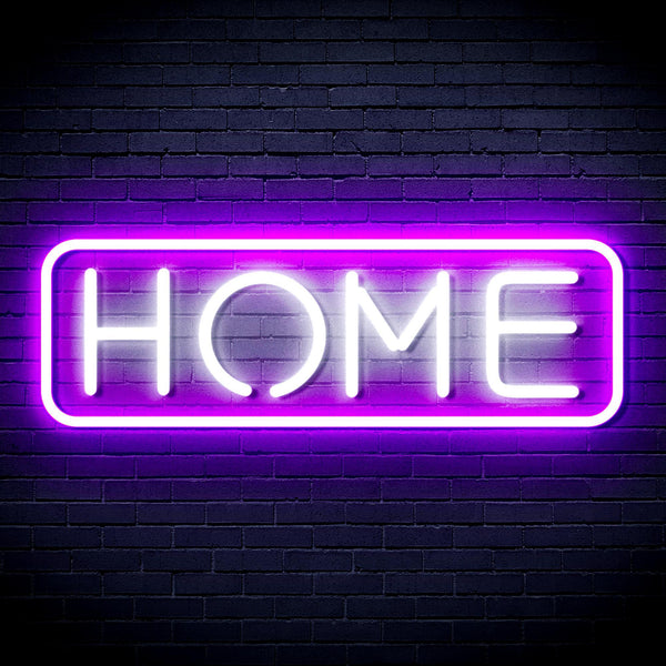 ADVPRO Home Ultra-Bright LED Neon Sign fnu0341 - White & Purple