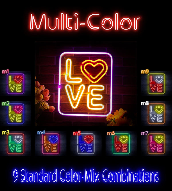 ADVPRO Love Ultra-Bright LED Neon Sign fnu0343 - Multi-Color