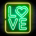 ADVPRO Love Ultra-Bright LED Neon Sign fnu0343 - Green & Yellow
