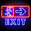 ADVPRO Exit Sign Ultra-Bright LED Neon Sign fnu0344 - Blue & Red