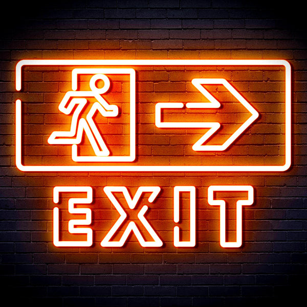 ADVPRO Exit Sign Ultra-Bright LED Neon Sign fnu0344 - Orange